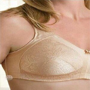 NWT AMOENA 2156 42C Kacy Wire Free Post Mastectomy Bra Soft Cup Nude NEW